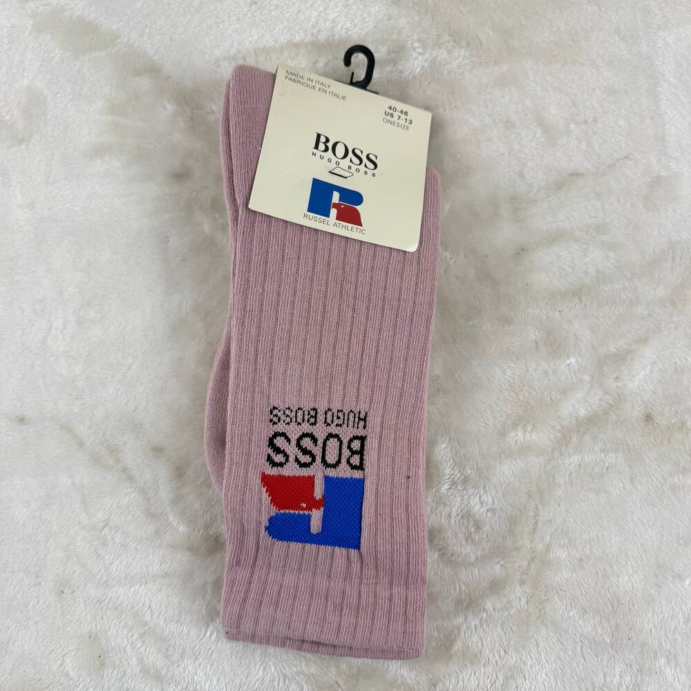 Hugo Boss X Russell Athletic Pair of Crew Socks Men's Size 7-13